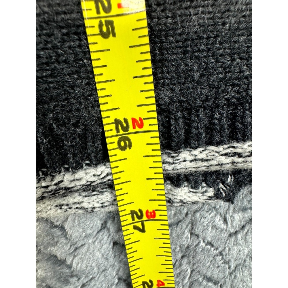 Carbon‎ 2 Cobalt Sweater Womens Large Gray Textured Knit Cotton Preppy Split Hem - Picture 3 of 6